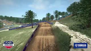 Yamaha Animated Track Map  Spring Creek National 2024 [upl. by Groh501]