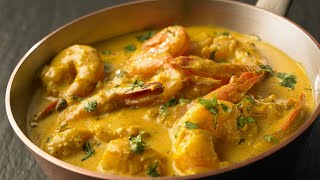 Recette Curry de Crevettes rapide au lait de coco avec Sanjee [upl. by Ffej]