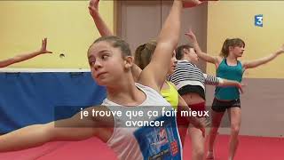 Gymnastique  les féminines du PSL Montchat à létroit [upl. by Acirej]