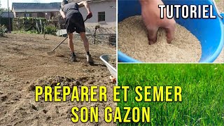 Comment Préparer et Semer un Gazon pour Avoir une Joli Pelouse SANS Mauvaises Herbes [upl. by Anilec]