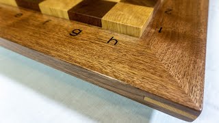 End Grain Chess Board with Algebraic Notation [upl. by Alledi]