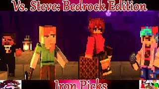 Friday Night Funkin Bedrock Edition Minecraft FNF Mod Alex VS BF in Iron Picks [upl. by Anale]