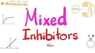 Mixed Inhibition Mixed Inhibitors  Enzyme Kinetics  Biochemistry [upl. by Luke738]