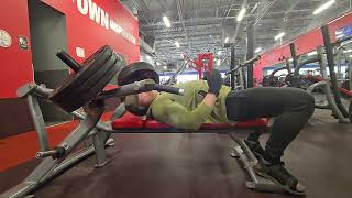 matrix supine flat press 270 x 5 reps 3 RP superslow [upl. by Aihsa]