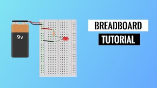 How to use a Breadboard TUTORIAL [upl. by Laaspere]