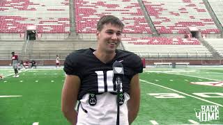 WSU Football Victor Gabalis after Fall Camp Scrimmage 2  82121 [upl. by Airetnuhs]