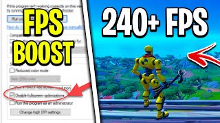 Boost Your FPS By Changing This Fortnite Setting EASY FPS BOOST [upl. by Hannavas]