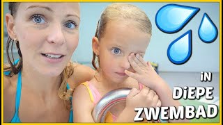 ZWEMLES NA ZOMERVAKANTiE iN DiEPE ZWEMBAD 💦  Bellinga Vlog 1835 [upl. by Anaicilef]