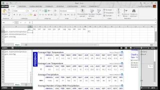 Klimaatgrafiek maken in Excel versie 2013 [upl. by Allisirp26]