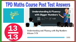 firki TPD Maths Course Post Test Answers [upl. by Wanfried623]