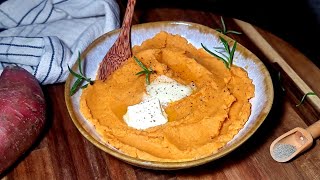 Vegan Mashed Sweet Potatoes 🥔💚  Easy amp Delicious Holiday Side Dish [upl. by Caritta]