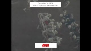 19751214 Miami Dolphins  Baltimore Colts [upl. by Navaj654]