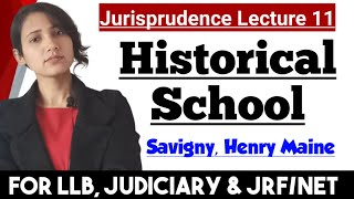 Historical School of Jurisprudence  Volksgeist theory  Savigny amp Henry Maine Jurisprudence [upl. by Winstonn]