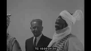 Sir Ahmadu Bello  Sardauna of Sokoto Visiting the United Nations  New York City  July 1960 [upl. by Ruhtracam]