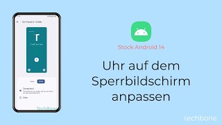Uhr auf dem Sperrbildschirm anpassen Android 14 [upl. by Pelpel265]