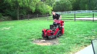 One Stop Rental Using A Stump Grinder [upl. by Talbott]