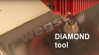 diamond engraving on stainless steel  cnc wegstr [upl. by Ilera738]