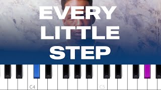 Bobby Brown  Every Little Step piano tutorial [upl. by Clark886]