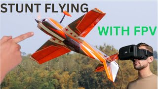 FLYING MY MASSIVE RC STUNT PLANE AND HAVE A CRASH LANDING [upl. by Lachish]