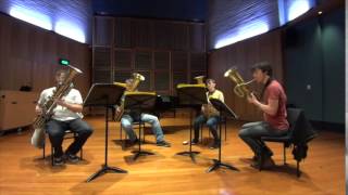 Sydney Ophicleide Quartet plays Telemann [upl. by Ruder]