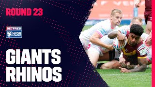 Highlights  Huddersfield Giants v Leeds Rhinos Round 23 2023 Betfred Super League [upl. by Orville]