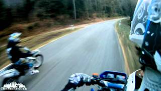 Ktm Exc 350 and Yamaha DT 125 R  Onboard [upl. by Vod]