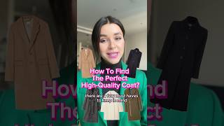 How To Find The Perfect HighQuality Coat fashionpolice [upl. by Gibbie]