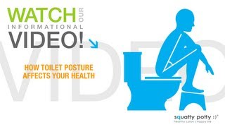 Squatty Potty® toilet stool How toilet posture affects your health [upl. by Yelehsa]