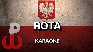 ROTA PIEŚNI PATRIOTYCZNE  instrumentalpodkładkaraoke z tekstem [upl. by Gery]