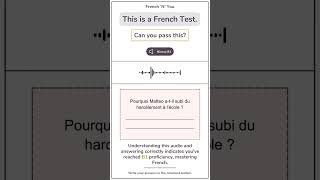 DELF B1 French Listening Test9 delfb1 frenchnyou french frenchlistening practice [upl. by Ayra313]