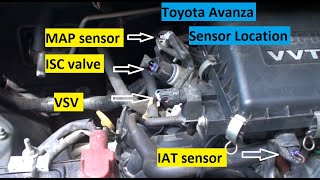 Toyota Avanza engine sensor location [upl. by Katushka]