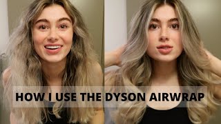 HOW TO USE THE DYSON AIRWRAP FOR CURLY FRIZZY HAIR [upl. by Esinaj931]