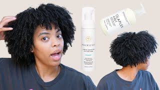 Innersense I Create Definition Mousse Wash and Go  Natural Hair [upl. by Atikihs]