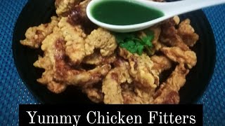 How To Make Chicken Fitters Easy Recipe  kids launch box Recipe Unique Food kitchen [upl. by Nirehtac89]