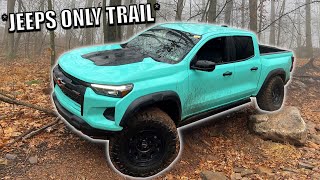 Colorado ZR2 DOMINATES JEEP ONLY Trails I Forgive You Chevy [upl. by Giza]