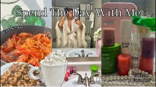 SPEND THE DAY WITH ME 🎀 GRWM Current Favorites Family Cookout  More [upl. by Ades]