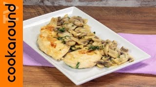 Petto di pollo ai funghi  Ricette secondi piatti veloci [upl. by Enram355]