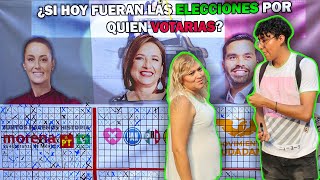 ¿Por quién vas a VOTAR para PRESIDENTE Encuesta CIUDADANA en las CALLES [upl. by Anileva]