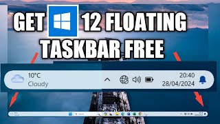 Make your windows 1011 taskbar futuristic for free [upl. by Uolyram45]