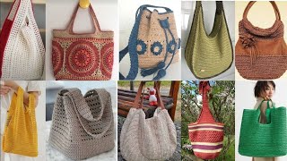 In style Crochet Tote Bag  Shoulder Bags Super Neat  Crochet Bags For Beginner  Boho Chic Bag [upl. by Nnylireg610]