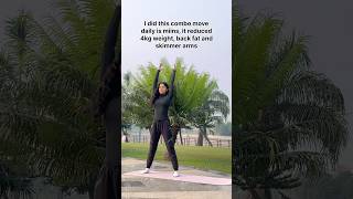 Best combo beginner exercise to reduce upper body fat shorts exercise fatloss weightloss [upl. by Markus227]