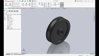 Wheel Support Assemble Wheel part Using Solidworks [upl. by Elletnuahs]