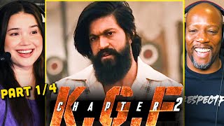 KGF CHAPTER 2 Movie Reaction Part 1  Yash  Sanjay Dutt  Raveena Tandon  Srinidhi Shetty [upl. by Orsino207]