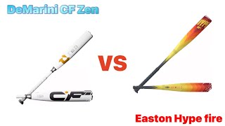 DeMarini cf zen vs Easton hype fire I get hit in the head😱￼￼ [upl. by Renault]