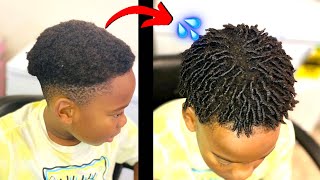 JuicyFinger coils on 🧬SHORT🧬hair MenTeen⚠️💦🔥Extreme moisturize 💦🔥🔥 [upl. by Casady]