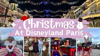 Christmas at Disneyland Paris Vlog 2023 🎄  Snacks Snow Shows Parades and Magic ✨ [upl. by Goodkin]