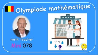 Olympiade mathématique 2024 Mini 078 [upl. by Aitsirt]