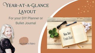 Year At A Glance Layout Idea for your DIY Planner or Bullet Journal [upl. by Ttnerb]