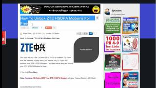 How to Unlock Huawei and ZTE HSDPA Modems For Free [upl. by Eellehs]