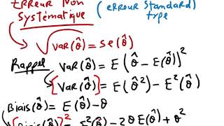 Théorie des Estimateurs 3 Erreur moyenne quadratique MSE [upl. by Eahcim794]